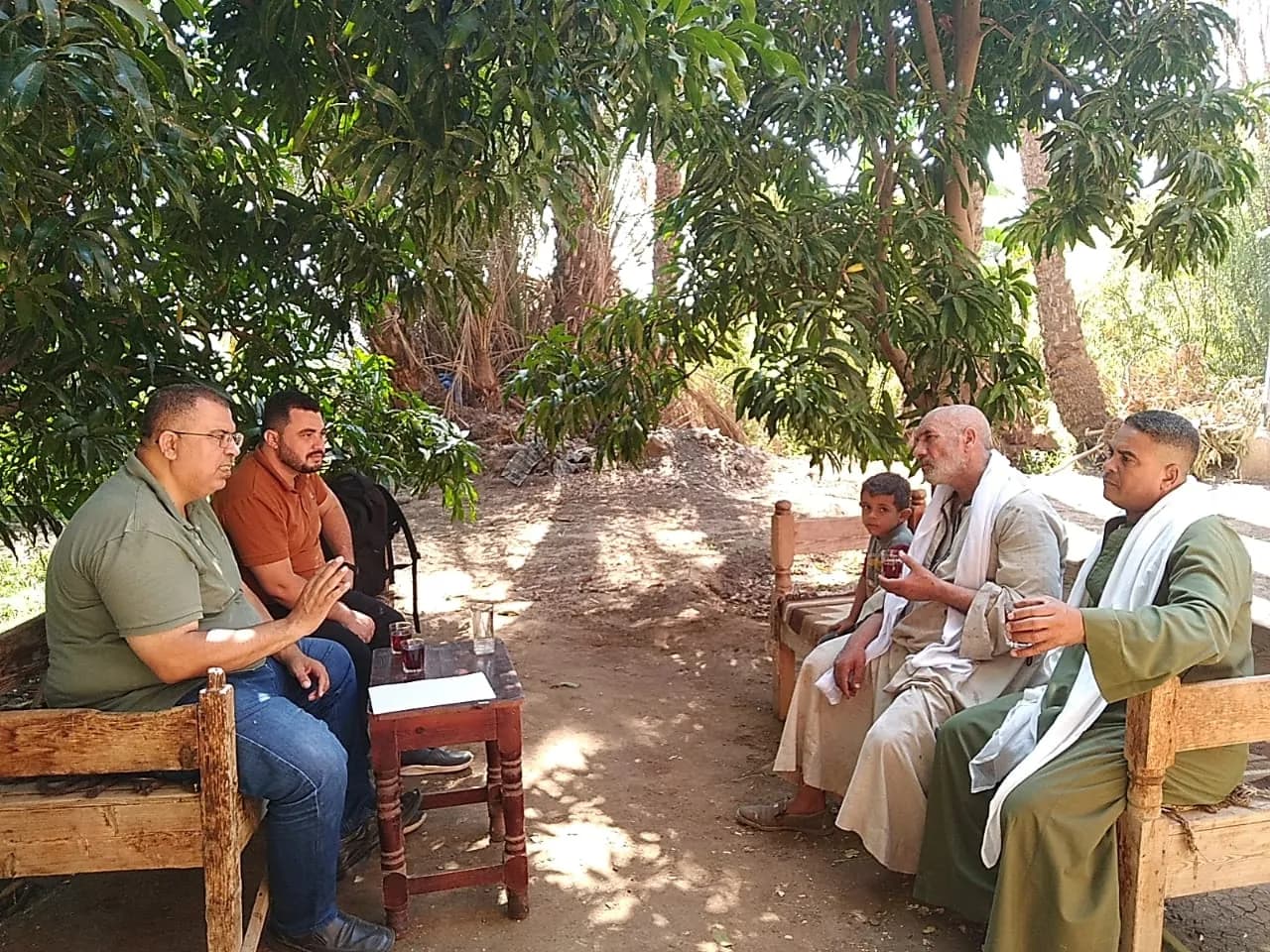 جلسة مع الفلاحين ضمن مجالس إدارة الفلاحين